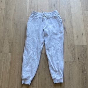 light grey scuba high rise joggers, worn once. willing to lower price.